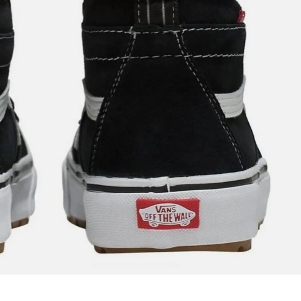 Vans Sk8-Hi MTE Boa Winter Shoes, Black/True White, Men's To. 9.5, - Picture 5 of 6